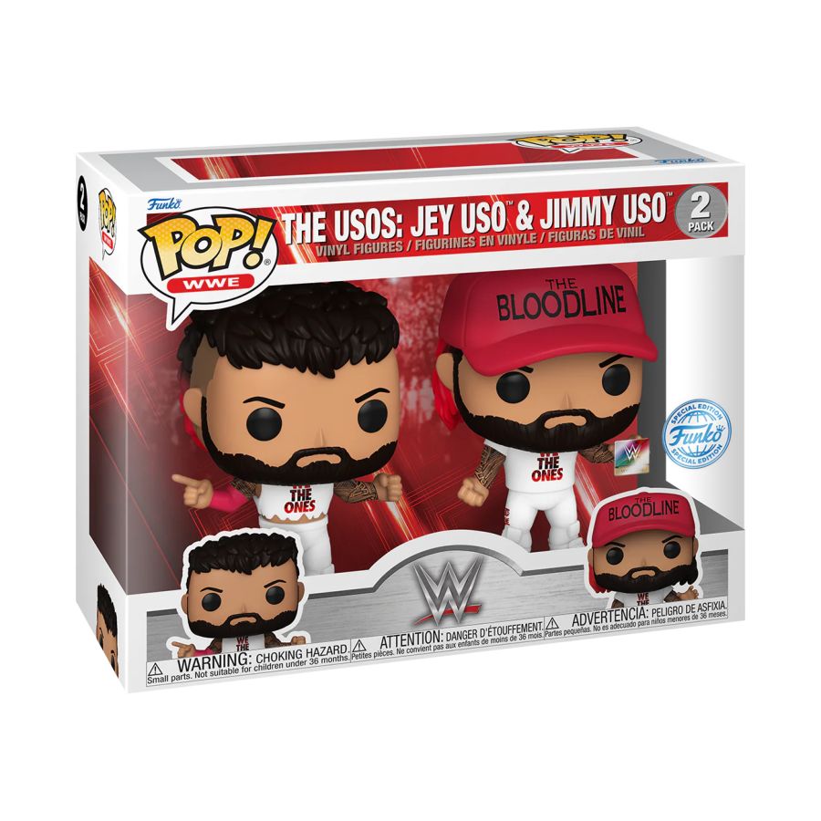 Pop Weasel - Image 3 of WWE - Uso Brothers (Wrestle Mania 39) Pop! Vinyl 2 Pack - Funko - Pop Vinyl - Image - Pop Weasel