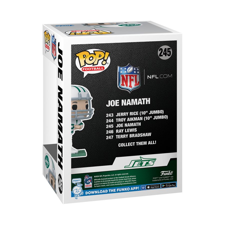 Pop Weasel - Image 3 of NFL Legends: Jets - Joe Namath Pop! Vinyl - Funko - Pop Vinyl - Image - Pop Weasel