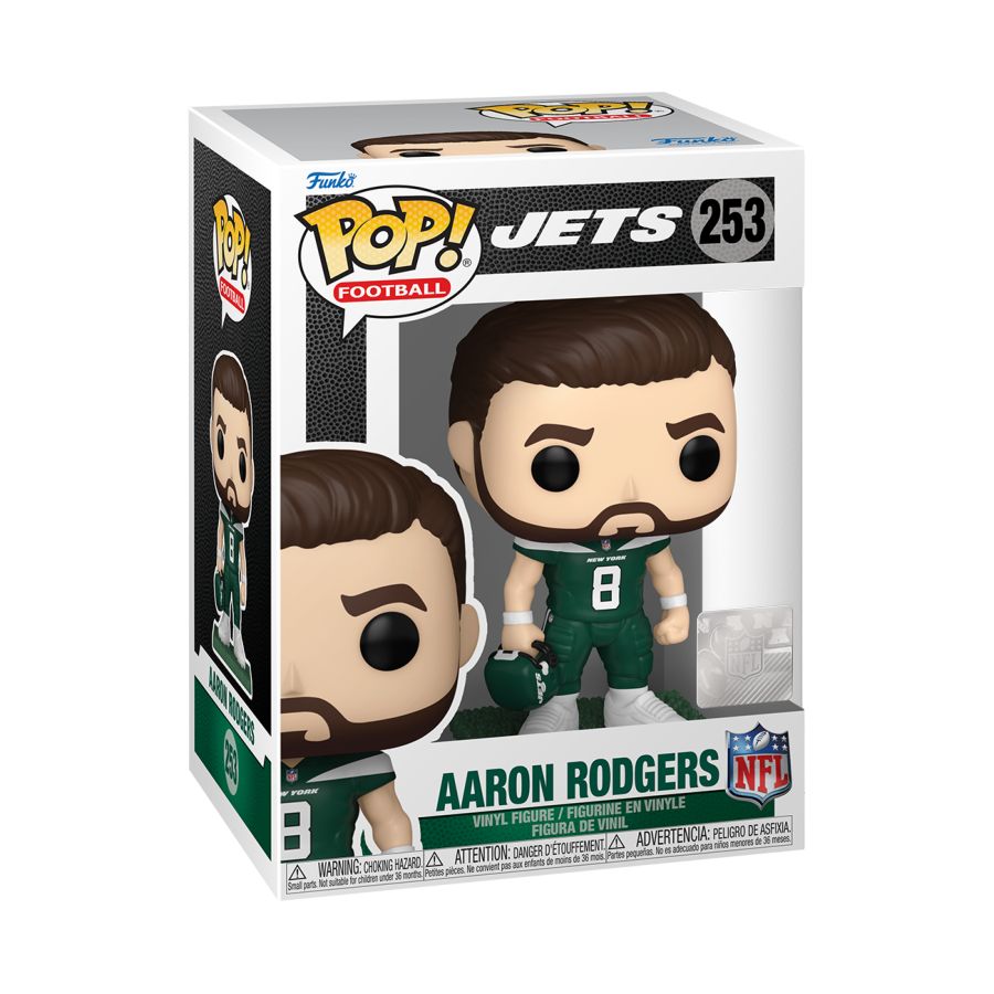 Image Pop Weasel - Image 2 of NFL: Jets - Aaron Rodgers Pop! Vinyl - Funko - Pop Vinyl - Image - Pop Weasel