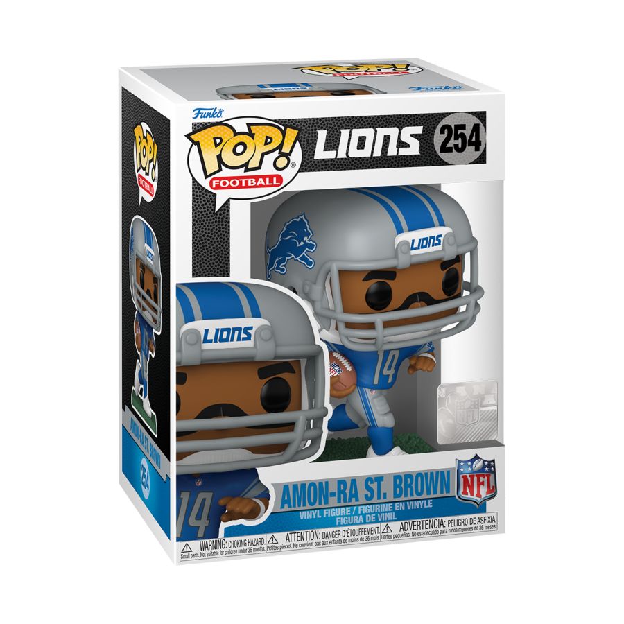 Image Pop Weasel - Image 2 of NFL: Lions - Amon-Ra St. Brown Pop! Vinyl - Funko - Pop Vinyl - Image - Pop Weasel