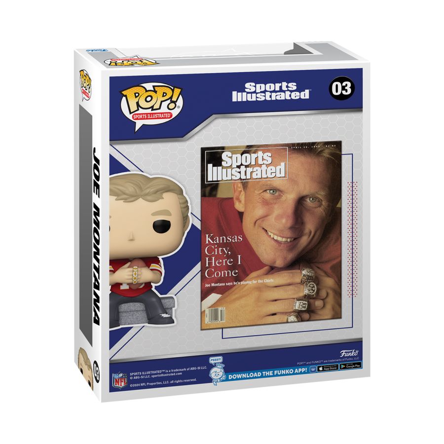 Pop Weasel - Image 3 of NFL - Joe Montana Sports Illustrated Pop! Vinyl Cover - Funko - Pop Vinyl - Image - Pop Weasel