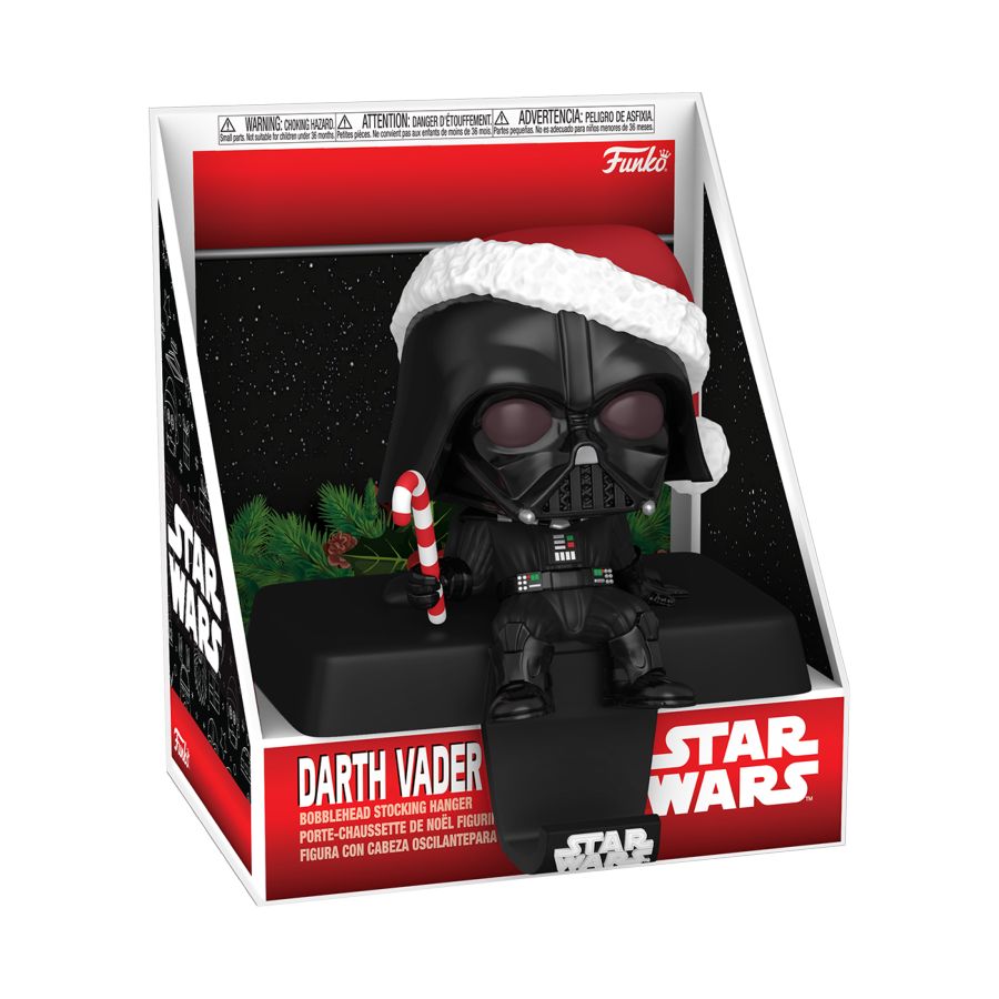 Image Pop Weasel - Image 2 of Star Wars -Vader Pop! Edge-Sitter Stocking Hanger - Funko - Pop Vinyl - Image - Pop Weasel