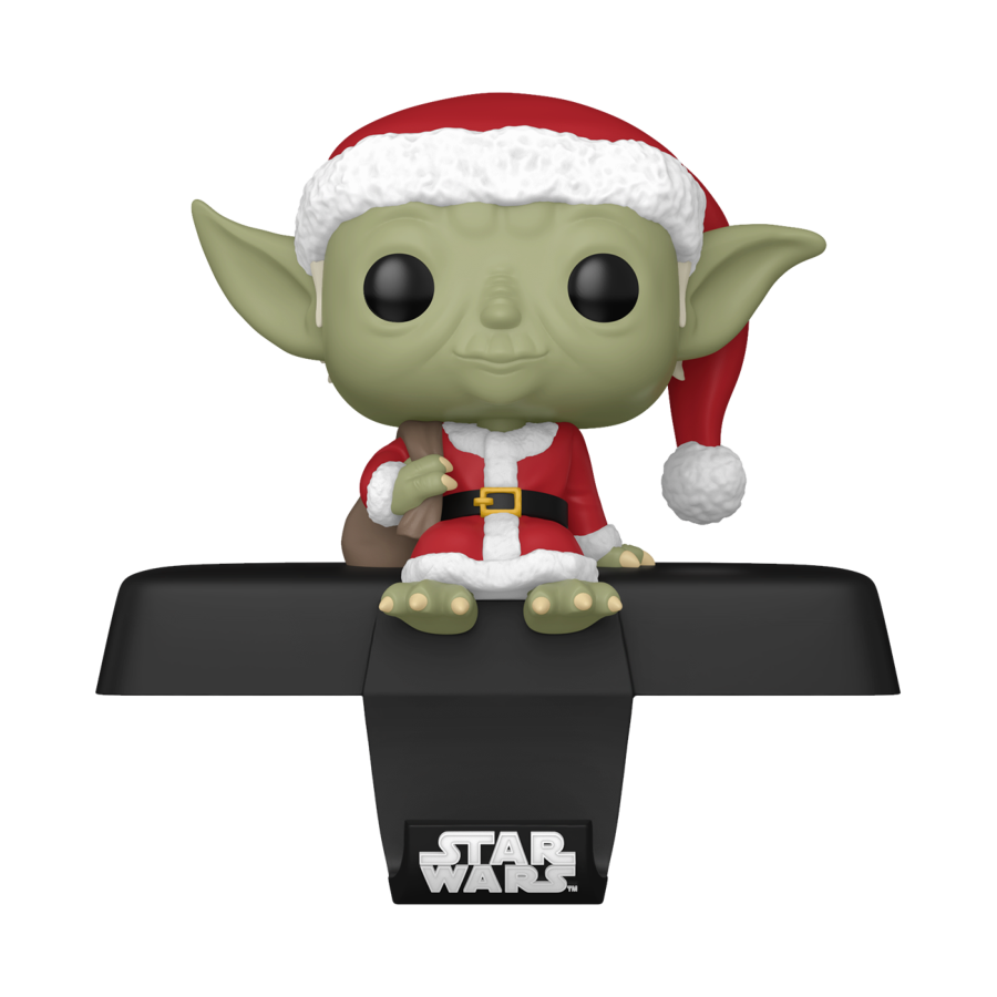 Star Wars - Yoda Pop! Edge-Sitter Stocking Hanger - Funko - Pop Vinyl - Image - Pop Weasel