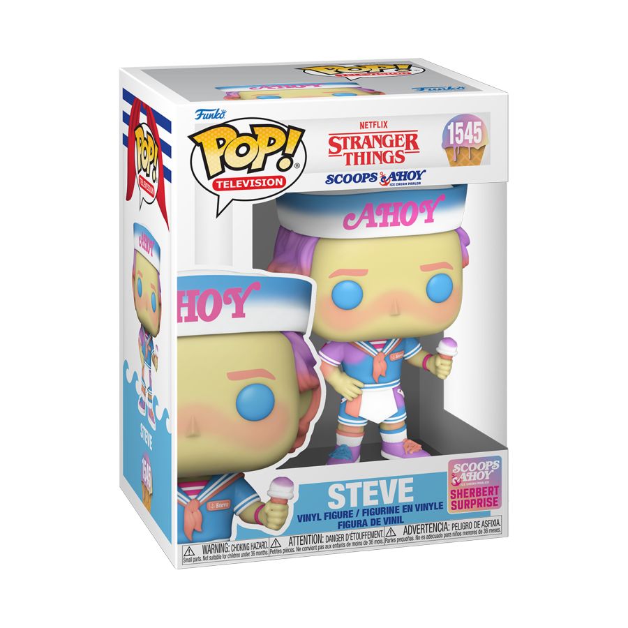 Image Pop Weasel - Image 2 of Stranger Things - Steve (Scoops Ahoy) Pop! Vinyl - Funko - Pop Vinyl - Image - Pop Weasel