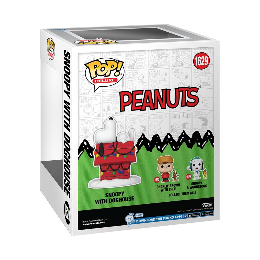 Image Pop Weasel - Image 3 of Peanuts - Snoopy with Doghouse (Holiday) Pop! Deluxe - Funko - Pop Vinyl - Image - Pop Weasel