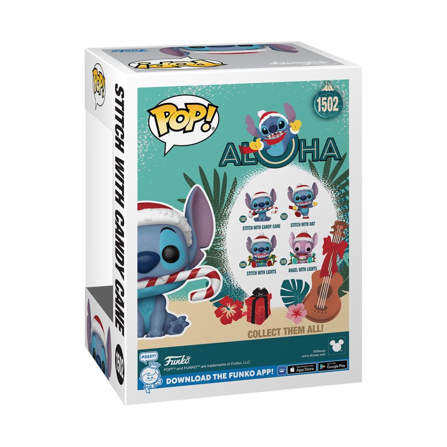 Image Pop Weasel - Image 3 of Lilo & Stitch - Stitch with Candy Cane Holiday Pop! Vinyl - Funko - Pop Vinyl - Image - Pop Weasel