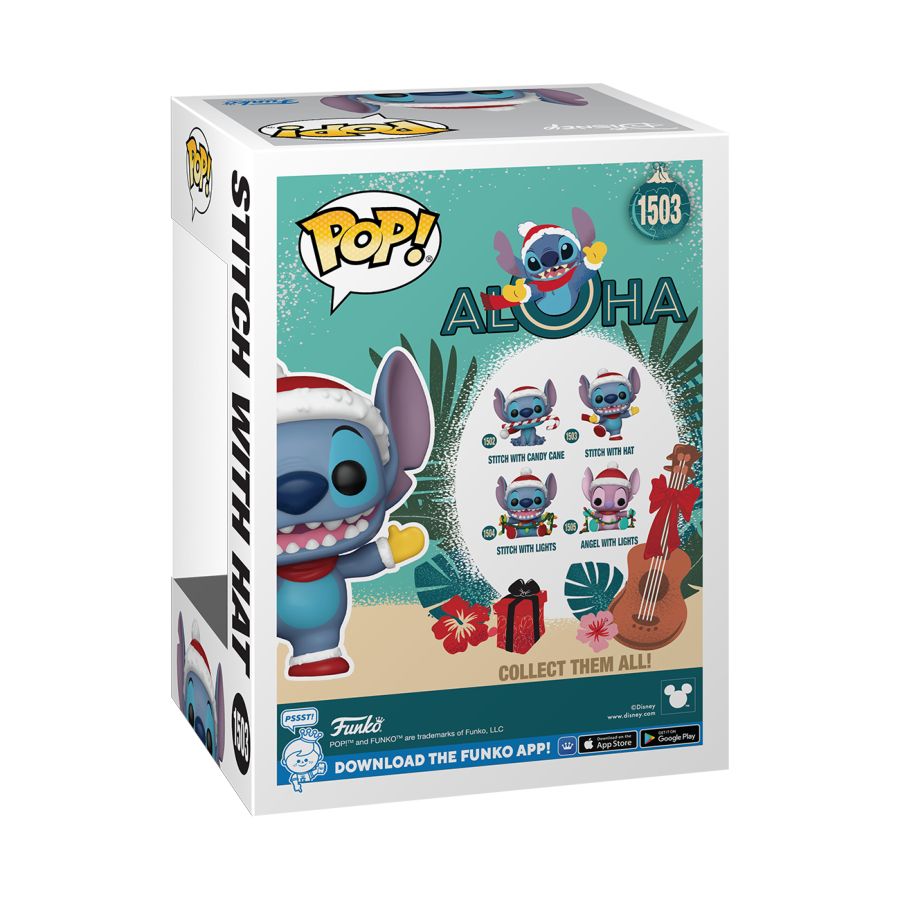 Image Pop Weasel - Image 3 of Lilo & Stitch - Stitch with Hat Holiday Pop! Vinyl - Funko