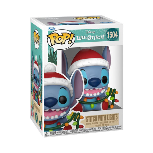 Image Pop Weasel - Image 2 of Lilo & Stitch - Stitch with Lights Holiday Pop! Vinyl - Funko