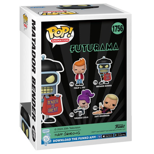 Image Pop Weasel - Image 3 of Futurama - Matador Bender Pop! Vinyl - Funko