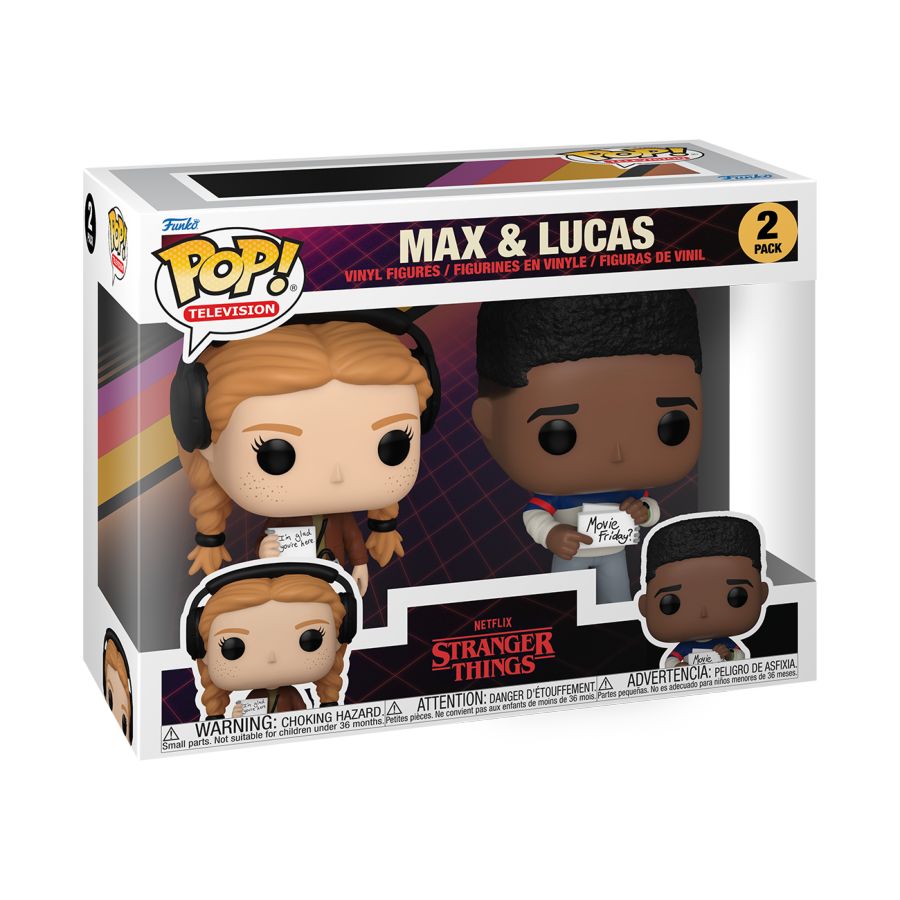 Image Pop Weasel - Image 2 of Stranger Things - Max & Lucas Pop! 2-Pack - Funko - Pop Vinyl - Image - Pop Weasel