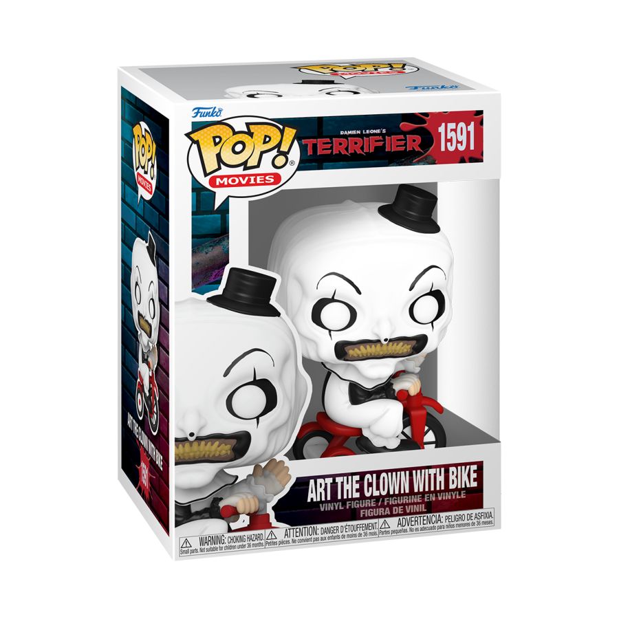 Image Pop Weasel - Image 2 of Terrifier - Art the Clown with bike Pop! Vinyl - Funko - Pop Vinyl - Image - Pop Weasel