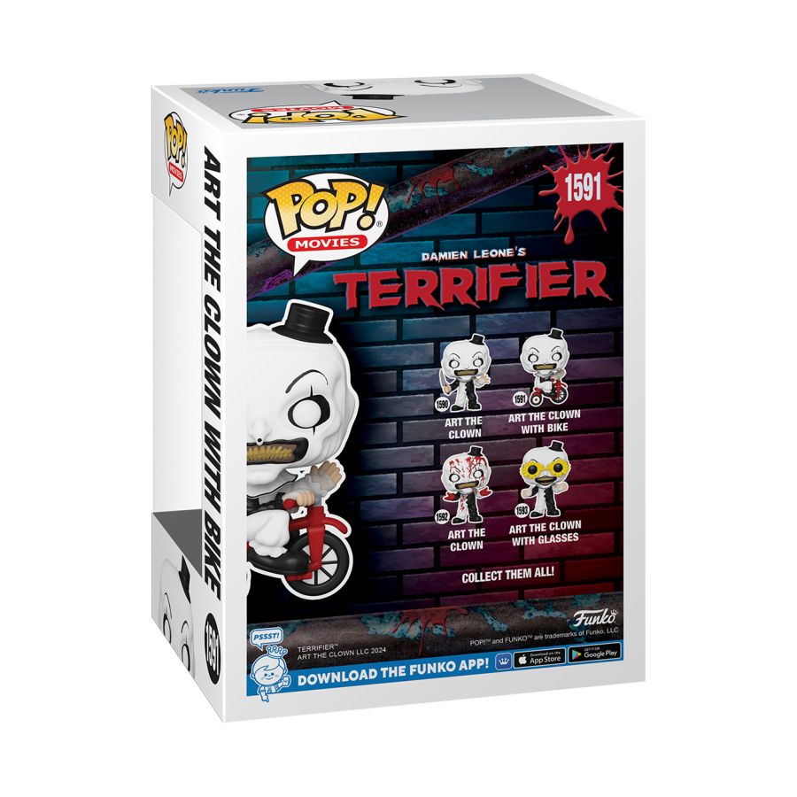 Image Pop Weasel - Image 3 of Terrifier - Art the Clown with bike Pop! Vinyl - Funko - Pop Vinyl - Image - Pop Weasel