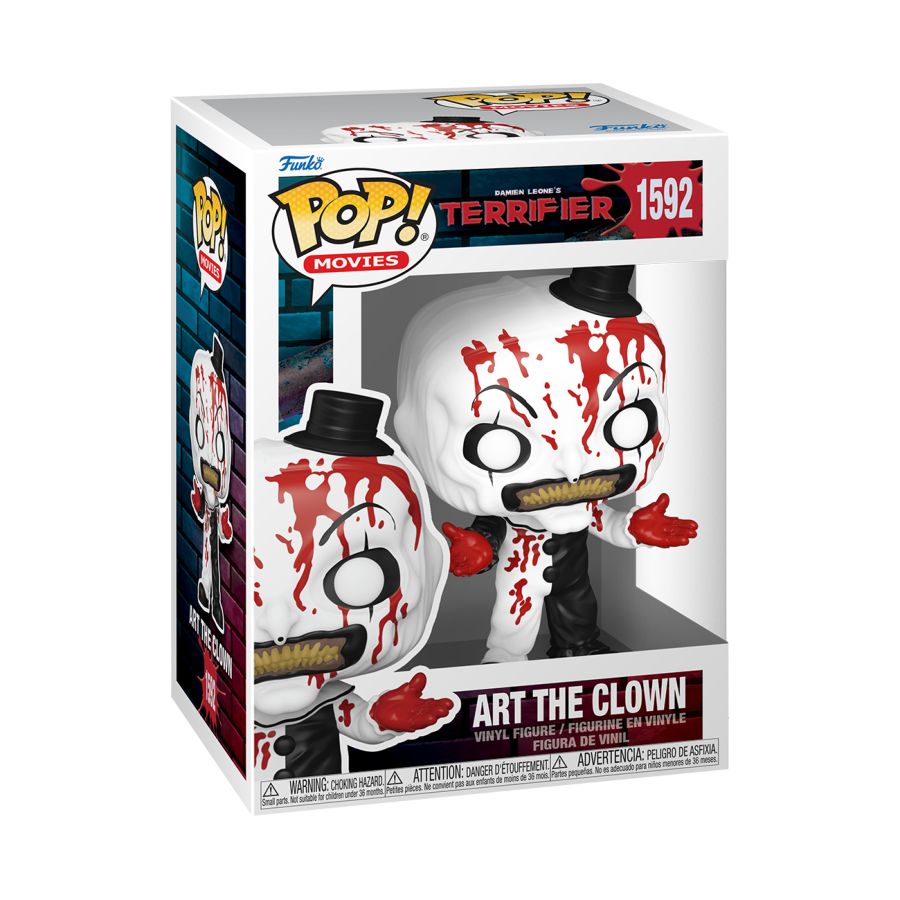 Image Pop Weasel - Image 2 of Terrifier - Art the Clown (Bloody) Pop! Vinyl - Funko