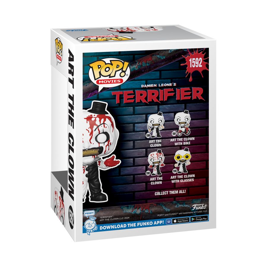 Image Pop Weasel - Image 3 of Terrifier - Art the Clown (Bloody) Pop! Vinyl - Funko