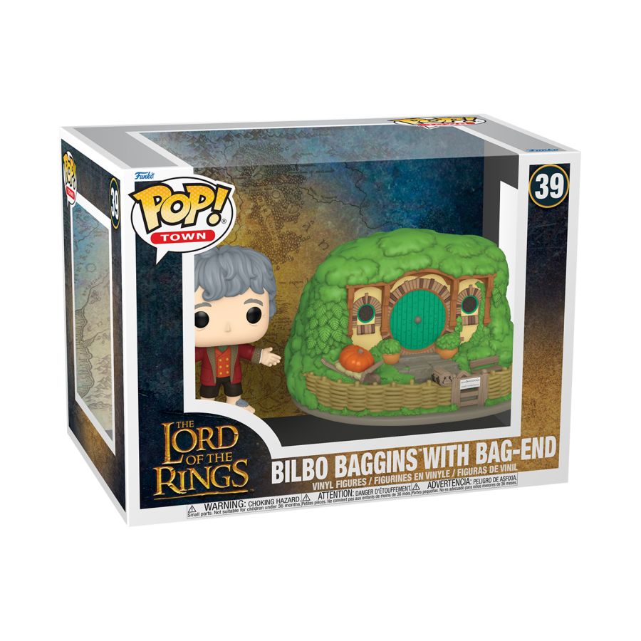 Image Pop Weasel - Image 2 of The Lord of the Rings - Bilbo Baggins with Bag-End Pop! Town - Funko - Pop Vinyl - Image - Pop Weasel