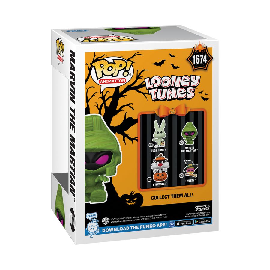 Image Pop Weasel - Image 3 of Looney Tunes: Halloween - Marvin the Martian (Mummy) Pop! Vinyl - Funko - Pop Vinyl - Image - Pop Weasel