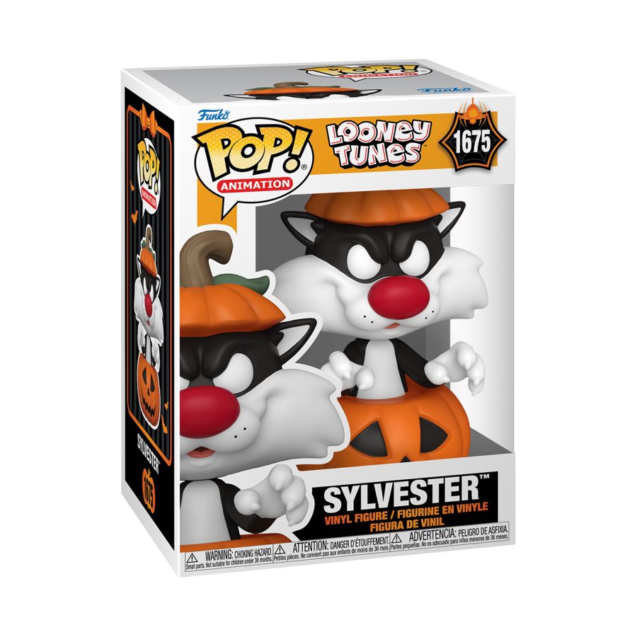 Image Pop Weasel - Image 2 of Looney Tunes: Halloween -Sylvester in Pumpkin Pop! Vinyl - Funko - Pop Vinyl - Image - Pop Weasel