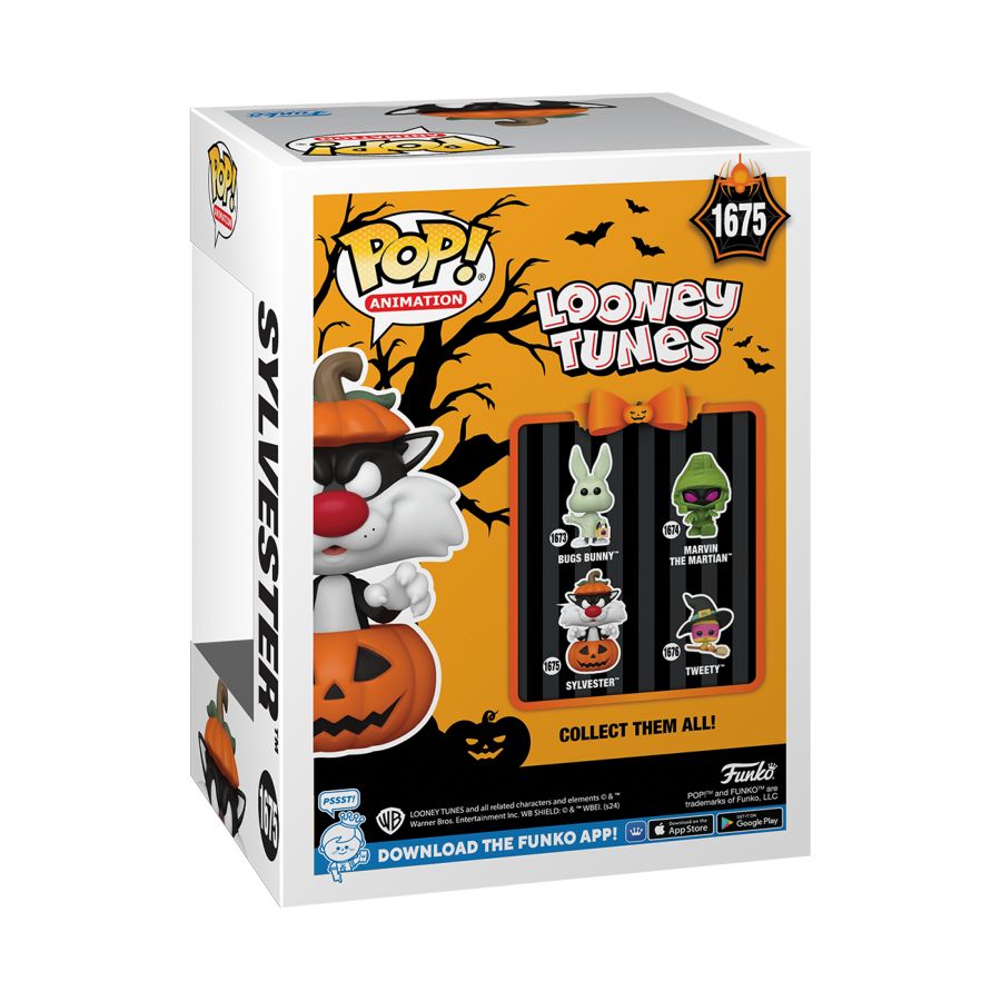 Image Pop Weasel - Image 3 of Looney Tunes: Halloween -Sylvester in Pumpkin Pop! Vinyl - Funko - Pop Vinyl - Image - Pop Weasel