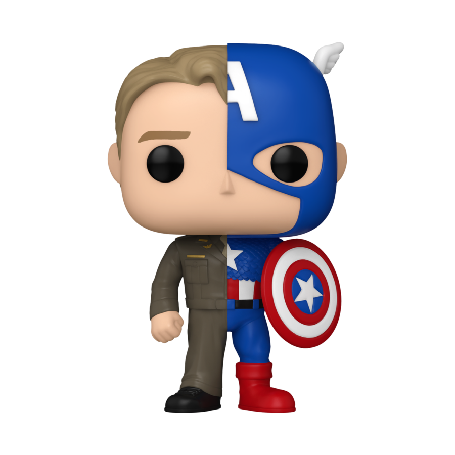 Marvel Comics - Captain America/Steve Rogers: Split Pop! Vinyl - Funko - Pop Vinyl - Image - Pop Weasel