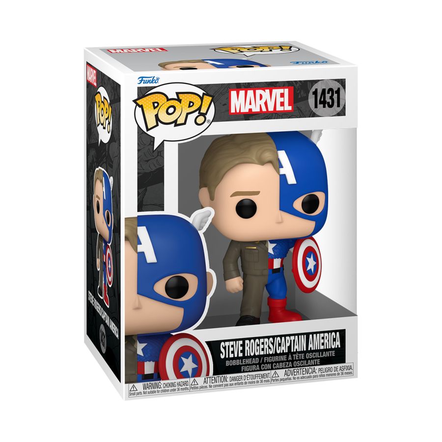 Image Pop Weasel - Image 2 of Marvel Comics - Captain America/Steve Rogers: Split Pop! Vinyl - Funko - Pop Vinyl - Image - Pop Weasel