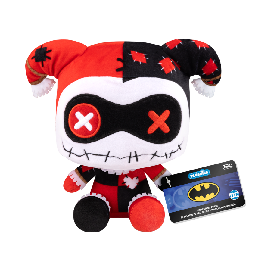 DC Comics - Patchwork Harley Quinn 7" Plush - Funko - Plush - Image - Pop Weasel