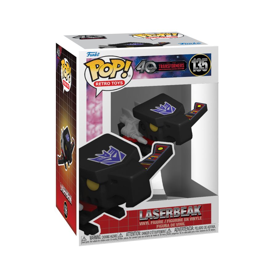 Image Pop Weasel - Image 2 of Transformers: G1 - Laserbeak (with chase) Pop! Vinyl - Funko - Pop Vinyl - Image - Pop Weasel