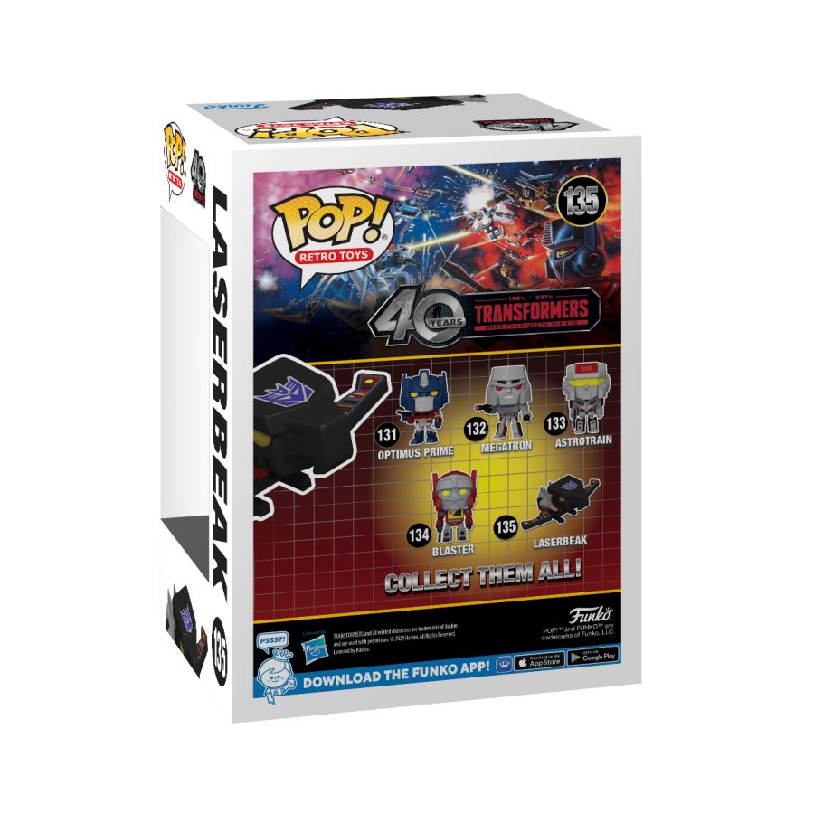 Image Pop Weasel - Image 3 of Transformers: G1 - Laserbeak (with chase) Pop! Vinyl - Funko - Pop Vinyl - Image - Pop Weasel