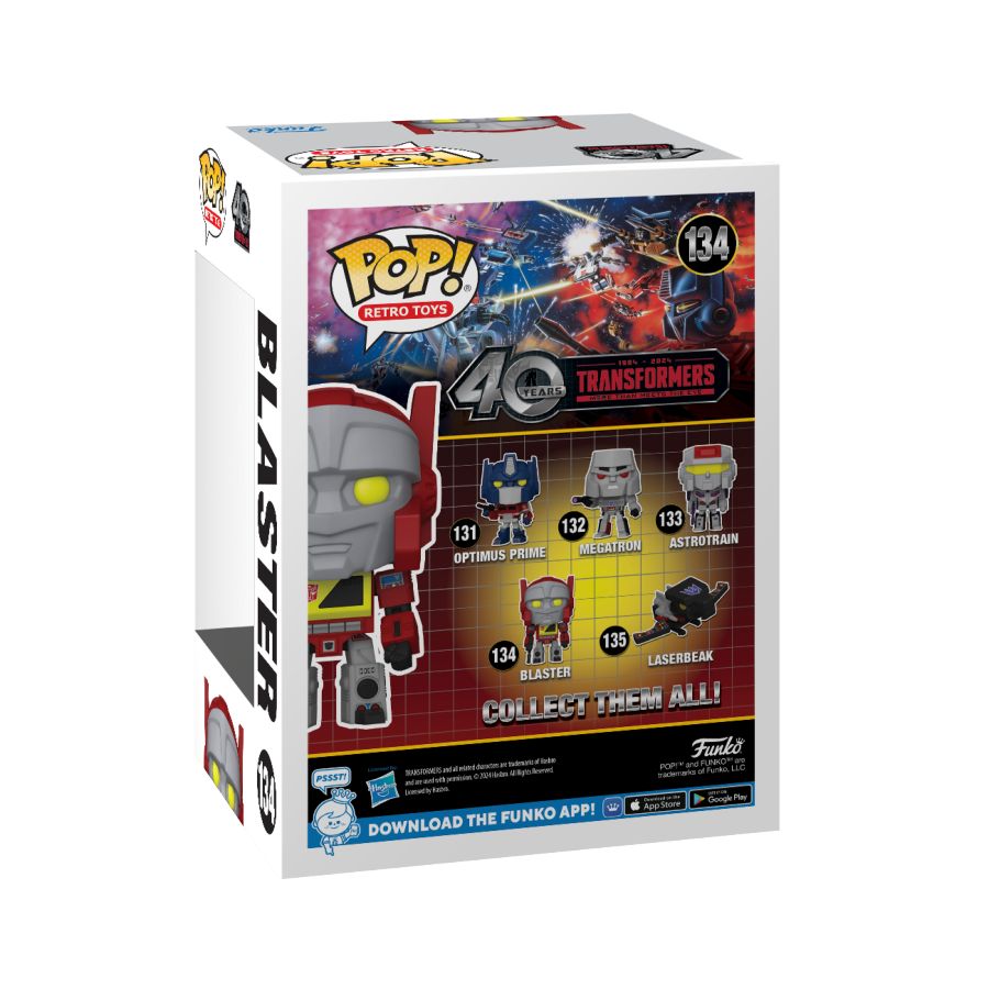 Image Pop Weasel - Image 3 of Transformers: G1 - Blaster Pop! Vinyl - Funko - Pop Vinyl - Image - Pop Weasel