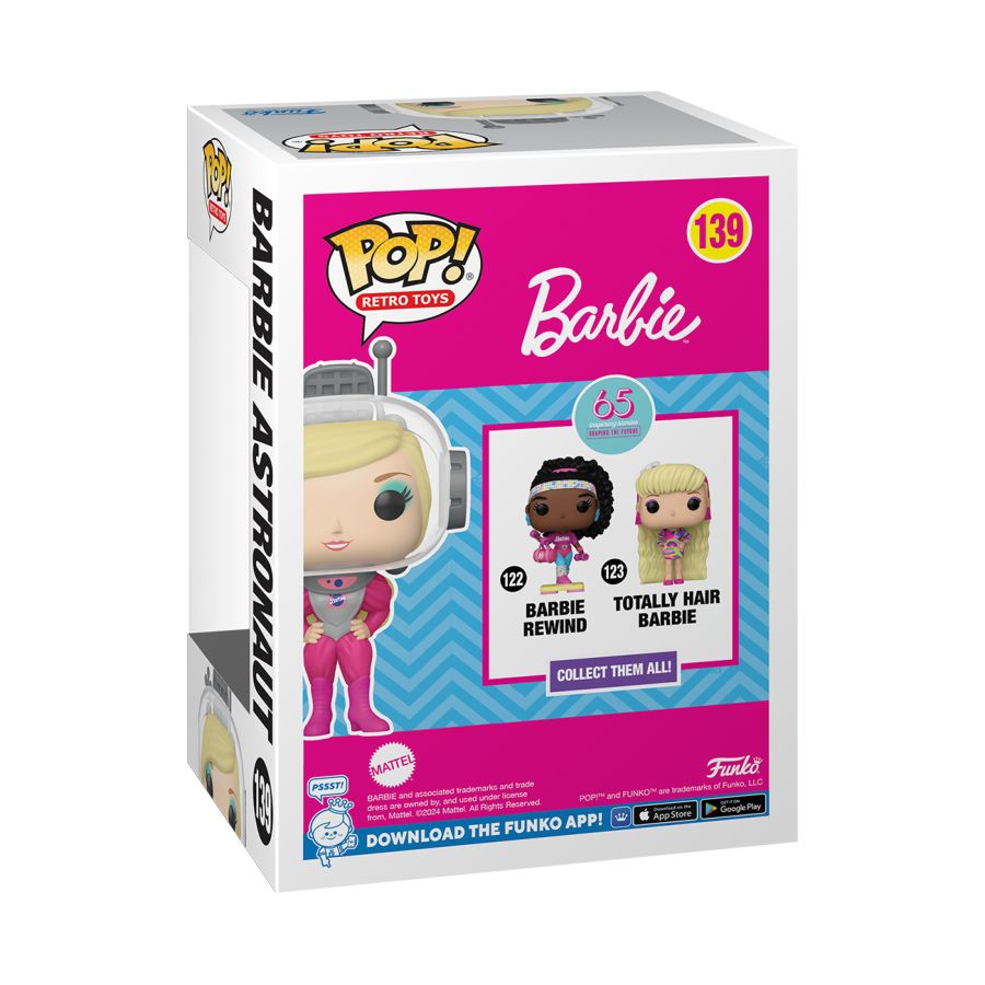 Image Pop Weasel - Image 3 of Barbie: 65th Anniversary - Barbie Astronaut Pop! Vinyl - Funko - Pop Vinyl - Image - Pop Weasel