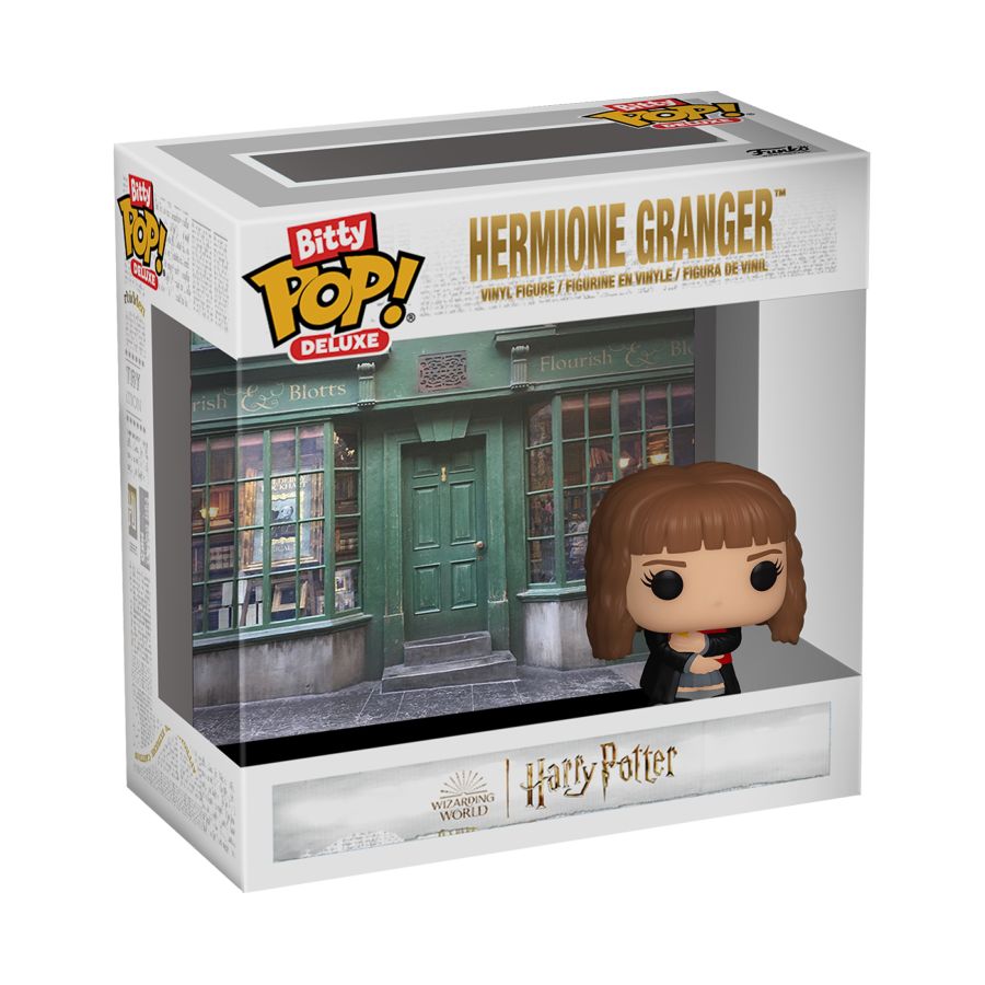 Image Pop Weasel - Image 2 of Harry Potter - Hermione (Flourish and Blotts) Bitty Pop! Deluxe - Funko - Pop Vinyl - Image - Pop Weasel