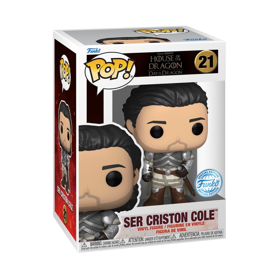 Image Pop Weasel - Image 3 of House of the Dragon - Ser Criston Cole US Exclusive Pop! Vinyl [RS] - Funko - Pop Vinyl - Image - Pop Weasel