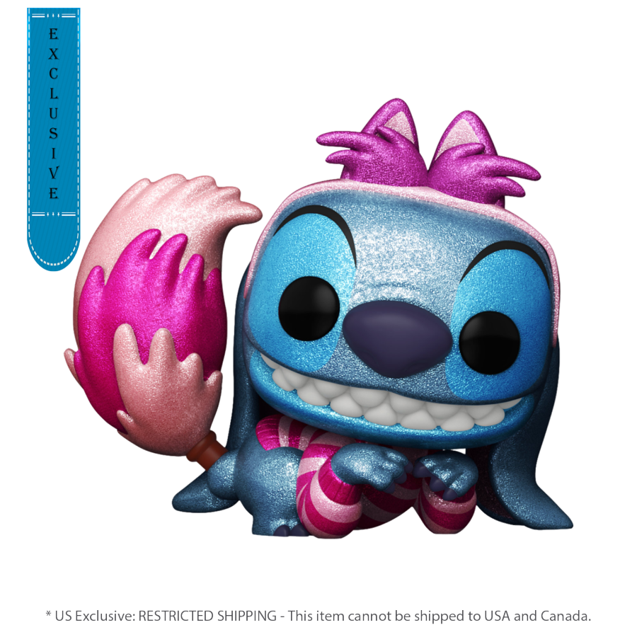 Pop Weasel Image of Disney - Stitch in Cheshire Cat Costume US Exclusive Glitter Pop! Vinyl [RS] - Funko - Pop Vinyl - Image - Pop Weasel