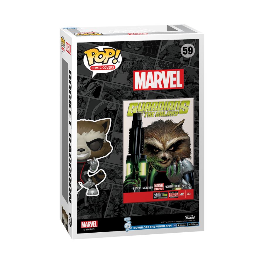 Image Pop Weasel - Image 4 of Guardians of the Galaxy - Rocket Raccoon US Exclusive Pop! Comic Cover [RS] - Funko - Pop Vinyl - Image - Pop Weasel