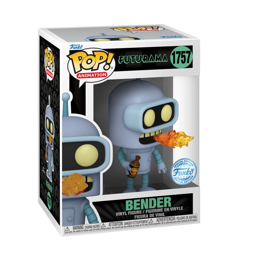 Image Pop Weasel - Image 3 of Futurama - Bender US Exclusive Pop! Vinyl [RS] - Funko - Pop Vinyl - Image - Pop Weasel