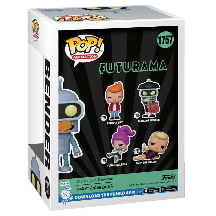 Image Pop Weasel - Image 8 of Futurama - Bender US Exclusive Pop! Vinyl [RS] - Funko - Pop Vinyl - Image - Pop Weasel