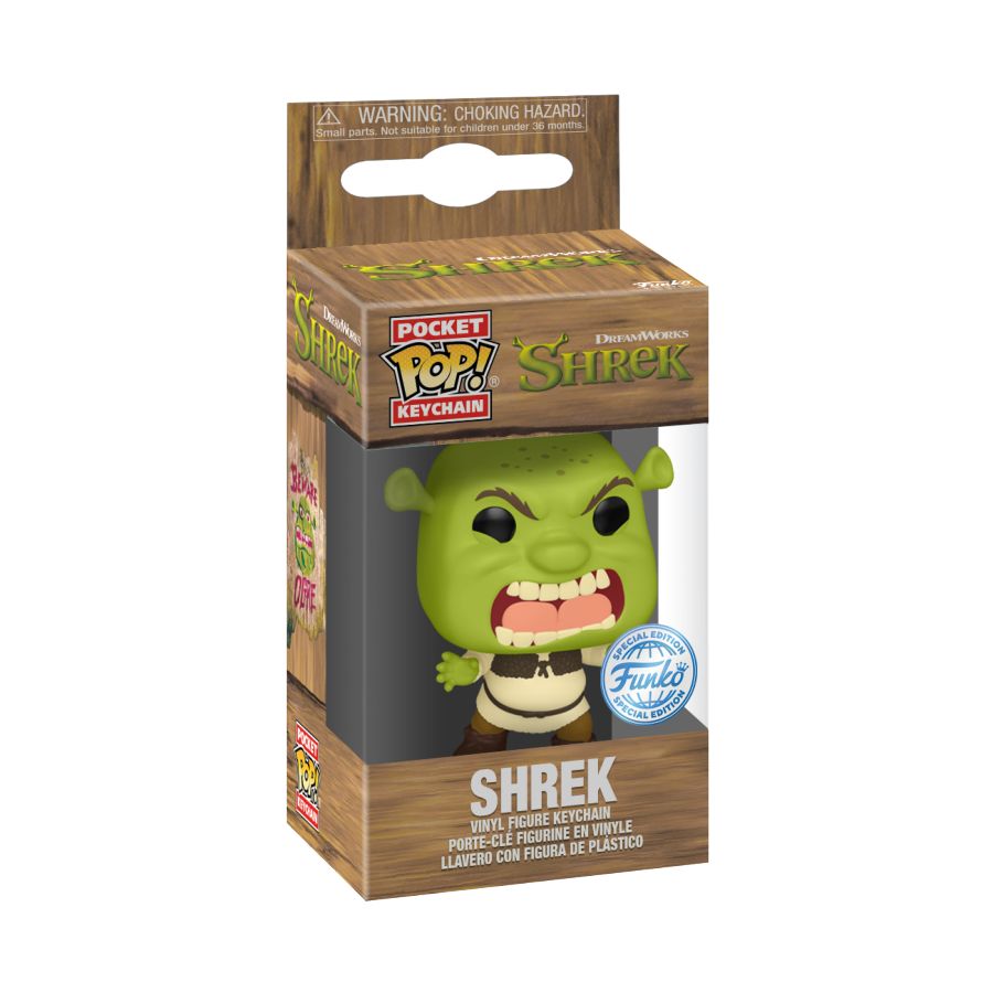 Image Pop Weasel - Image 3 of Shrek - Scary Shrek (DreamWorks 30th Anniversary) US Exclusive Pop! Keychain [RS] - Funko - Pop Vinyl - Image - Pop Weasel