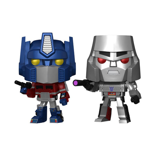 Image Pop Weasel - Image 2 of Transformers: G1 - Optimus Prime & Megatron US Exclusive Metallic Pop! Vinyl 2 -Pack [RS] - Funko