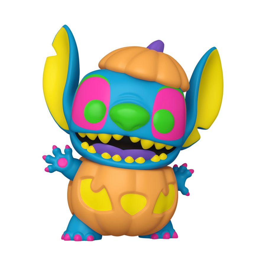 Image Pop Weasel - Image 2 of Lilo & Stitch - Pumpkin Stitch US Exclusive Blacklight Pop! Vinyl [RS] - Funko - Pop Vinyl - Image - Pop Weasel