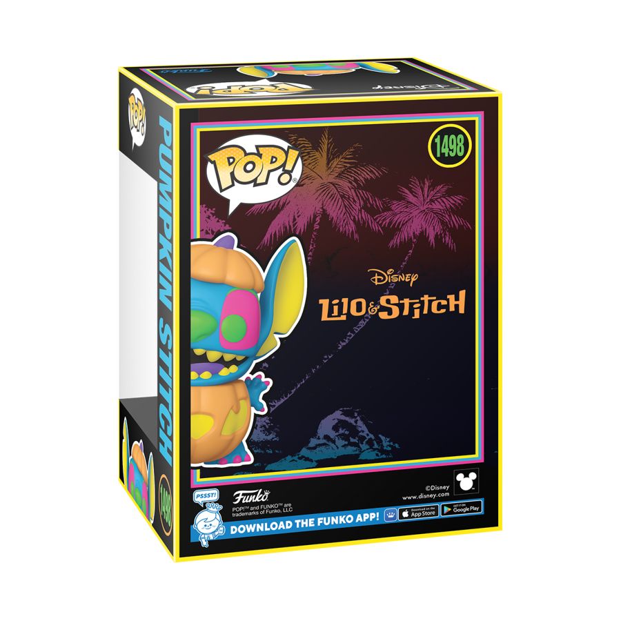 Image Pop Weasel - Image 4 of Lilo & Stitch - Pumpkin Stitch US Exclusive Blacklight Pop! Vinyl [RS] - Funko