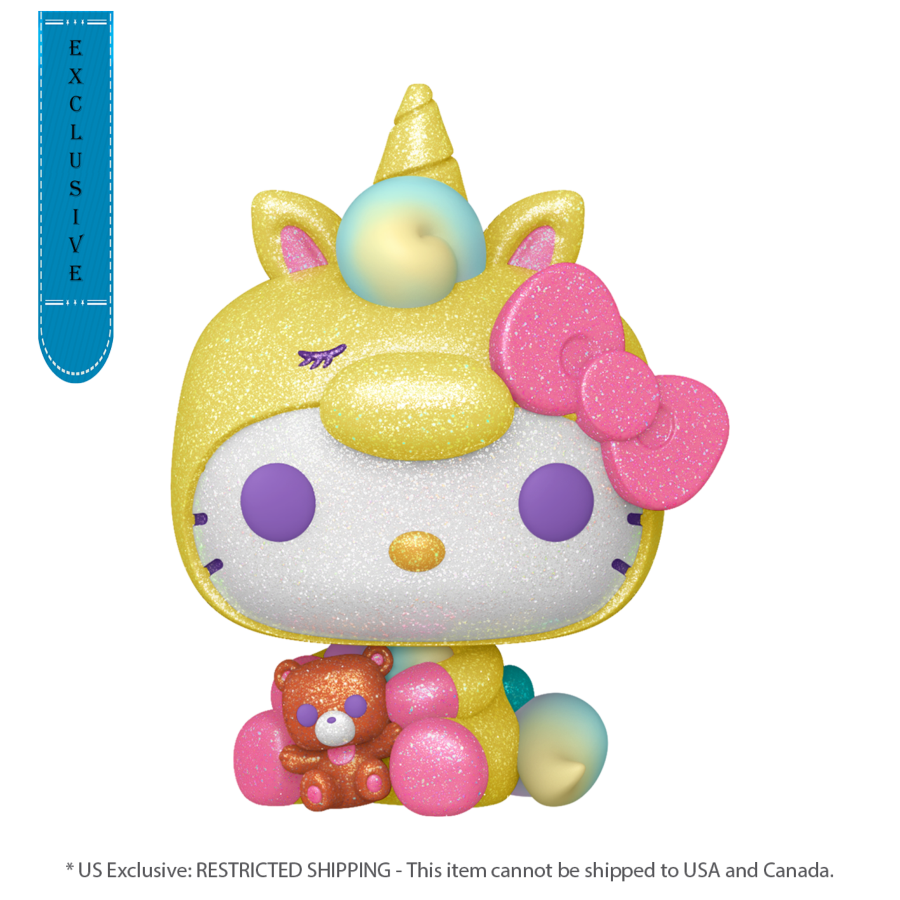 Hello Kitty - Hello Kitty Unicorn US Exclusive Diamond Glitter Pop! Vinyl [RS] - Funko - Pop Vinyl - Image - Pop Weasel