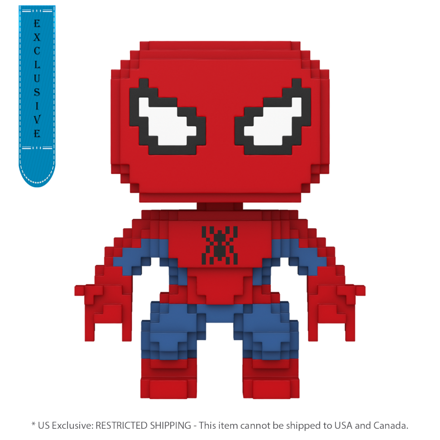 Spider-Man - Spider-Man 8-Bit US Exclusive Pop! Vinyl [RS] - Funko - Pop Vinyl - Image - Pop Weasel