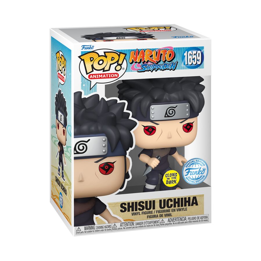 Pop Weasel - Image 4 of Naruto - Shisui Uchiha with Kunai US Exclusive Glow in the Dark Pop! Vinyl [RS] - Funko - Pop Vinyl - Image - Pop Weasel