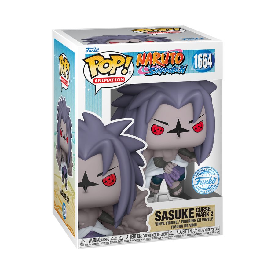 Naruto - Sasuke (Curse Mark 2) US Exclusive Pop! Vinyl [RS] - Funko - Pop Vinyl - Image - Pop Weasel