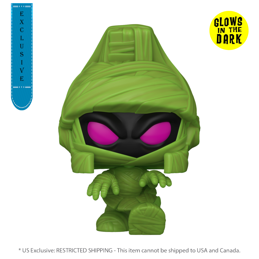 Looney Tunes: Halloween - Marvin Mummy US Exclusive Glow Pop! Vinyl [RS] - Funko - Pop Vinyl - Image - Pop Weasel