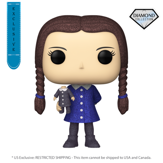 Addams Family (TV) - Wednesday US Exclusive Diamond Glitter Pop! Vinyl [RS] - Funko