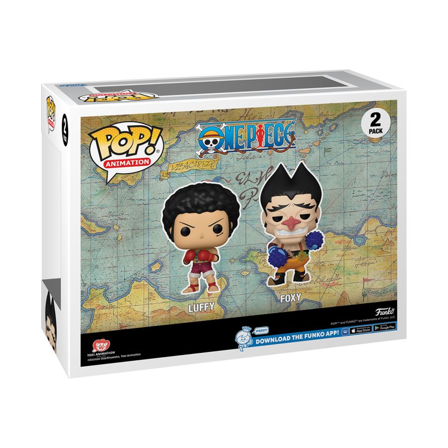 Image Pop Weasel - Image 4 of One Piece - Luffy & Foxy US Exclusive Pop! Vinyl 2-Pack [RS] - Funko - Pop Vinyl - Image - Pop Weasel