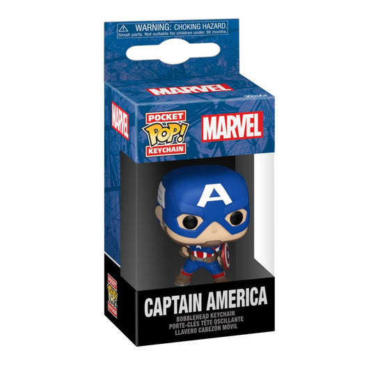 Image Pop Weasel - Image 2 of Marvel Comics - Captain America New Classics Pop! Keychain - Funko