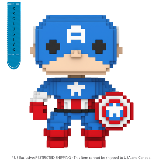 Marvel: 8-Bit - Captain America 8-Bit Pop! RS - Funko image