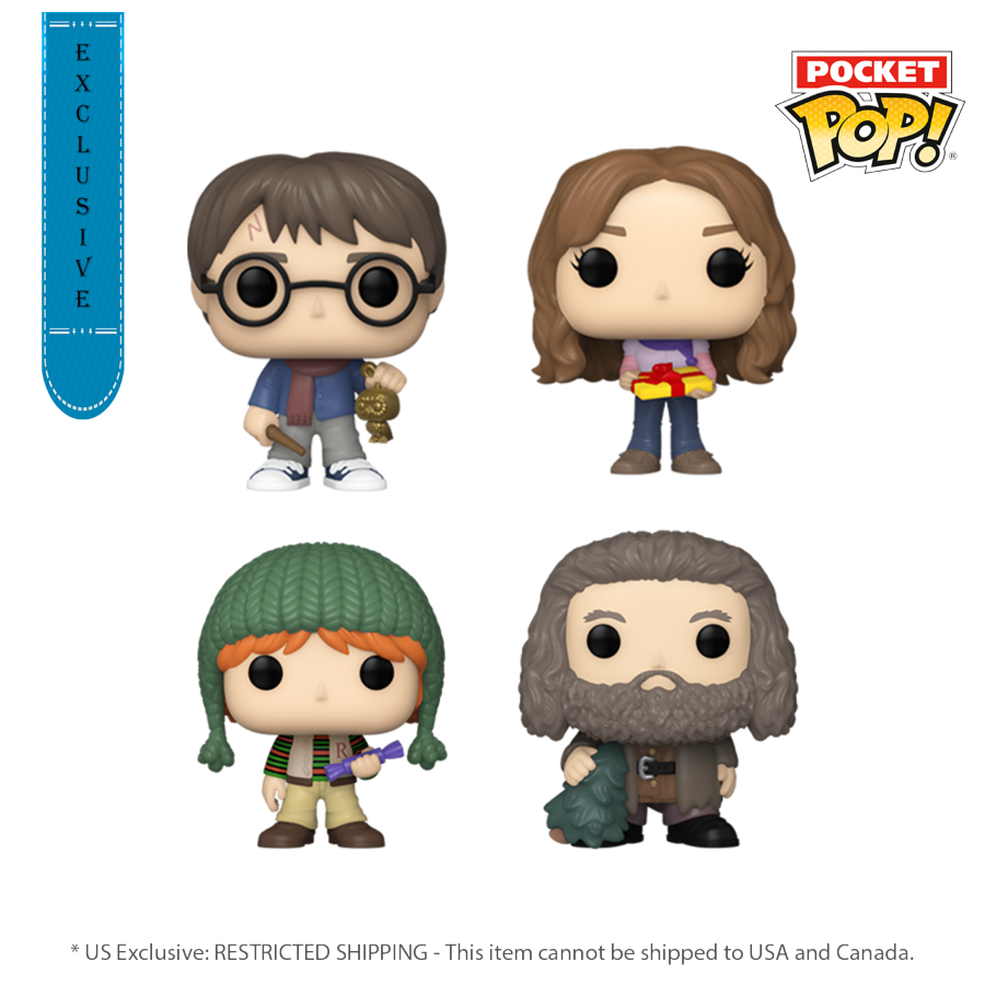 Harry Potter - Tree Holiday US Exclusive Pocket Pop! 4-Pack [RS] - Funko - Pop Vinyl - Image - Pop Weasel