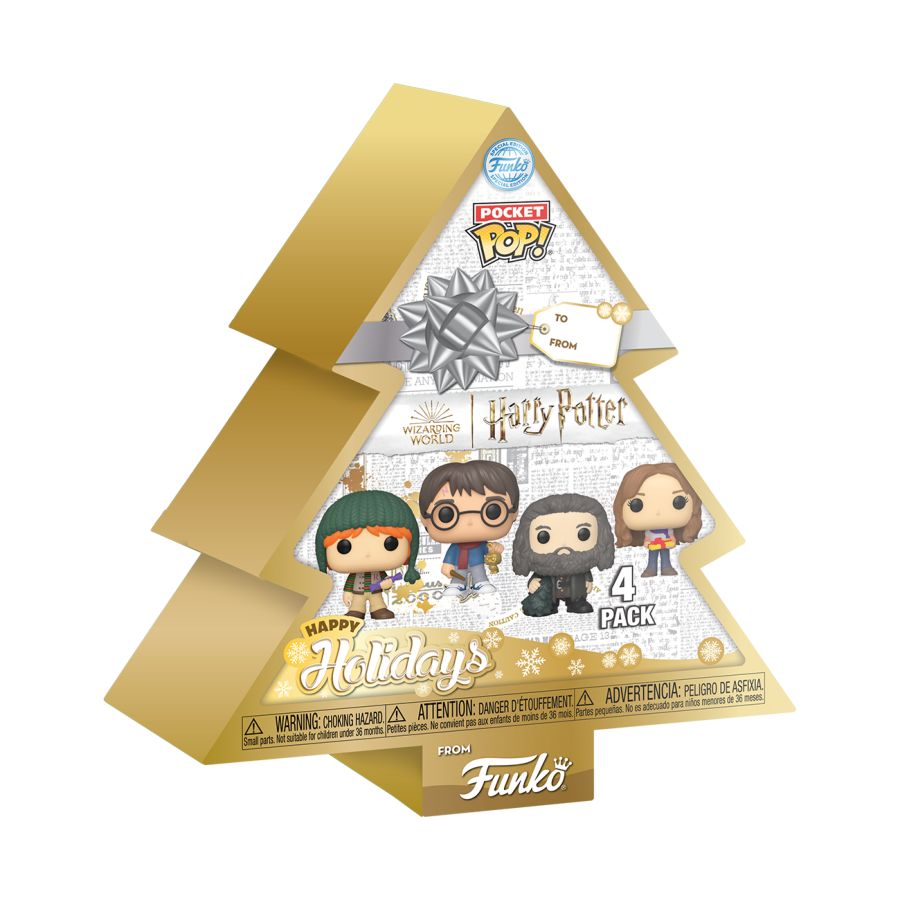 Image Pop Weasel - Image 3 of Harry Potter - Tree Holiday US Exclusive Pocket Pop! 4-Pack [RS] - Funko - Pop Vinyl - Image - Pop Weasel